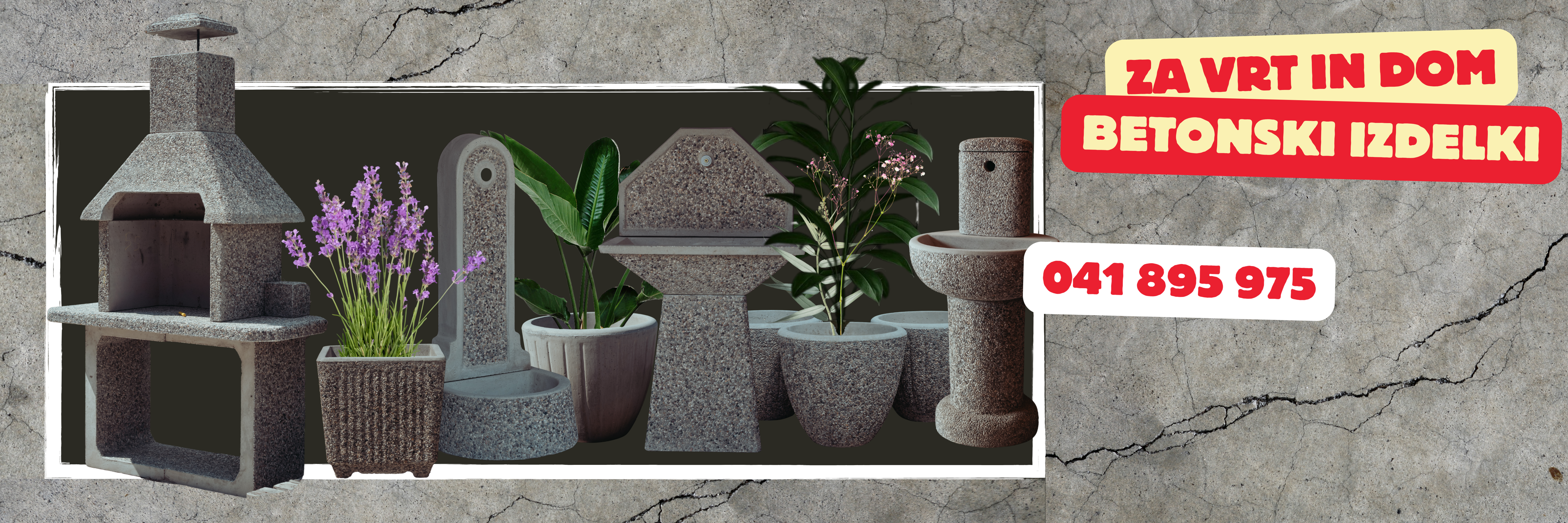 Za vrt in dom — Betonski izdelki